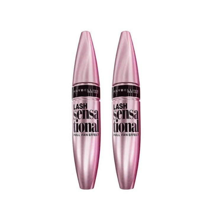 2-pack Maybelline Lash Sensational Mascara Black 9,5ml i gruppen HELSE OG SKJØNNHET / Makeup / Øyne og øyebryn / Mascara hos TP E-commerce Nordic AB (A12118)