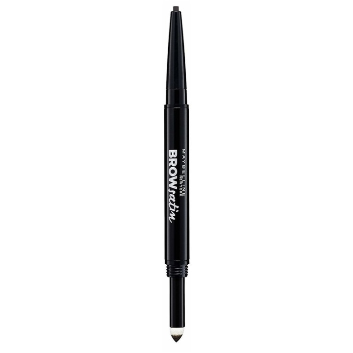 Maybelline Brow Satin Duo Pencil - Black Brown i gruppen HELSE OG SKJØNNHET / Makeup / Øyne og øyebryn / Øyenbrynspenn hos TP E-commerce Nordic AB (A12119)