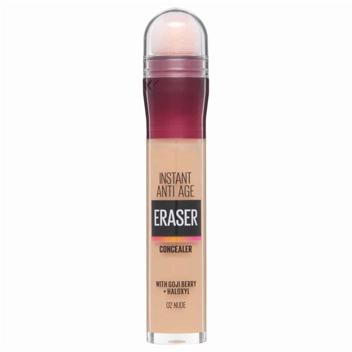 Maybelline Instant Anti Age Eraser Concealer - 02 Nude i gruppen HELSE OG SKJØNNHET / Makeup / Makeup ansikt / Concealer hos TP E-commerce Nordic AB (A12140)