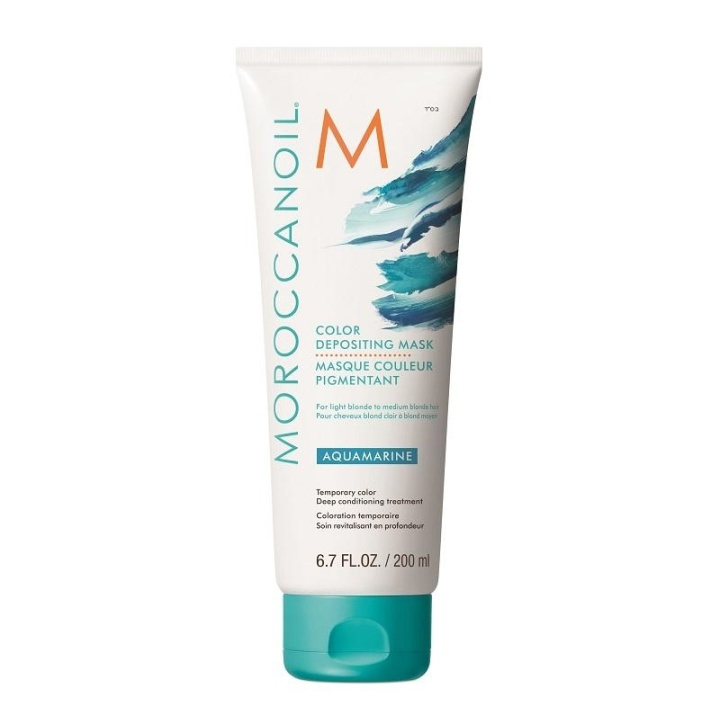 Moroccanoil Fargeavsetningsmaske Aquamarine 200 ml i gruppen HELSE OG SKJØNNHET / Hår & styling / Hårpleie / Hårfarge / Hårfarge & Fargebombe hos TP E-commerce Nordic AB (A12284)