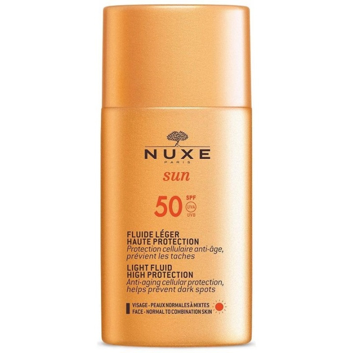 Nuxe Sun Light Fluid High Protection, solkrem SPF50 50 ml i gruppen HELSE OG SKJØNNHET / Hudpleie / Soling / Solkrem hos TP E-commerce Nordic AB (A12338)