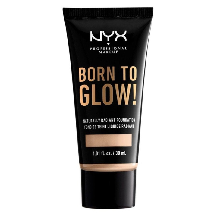 NYX Born To Glow Naturally Radiant Foundation 30ml - Light Ivory i gruppen HELSE OG SKJØNNHET / Makeup / Makeup ansikt / Foundation hos TP E-commerce Nordic AB (A12350)