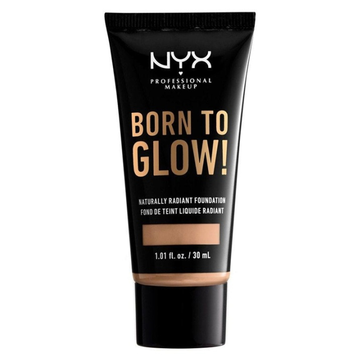 NYX Born To Glow Naturally Radiant Foundation 30 ml - Naturlig i gruppen HELSE OG SKJØNNHET / Makeup / Makeup ansikt / Foundation hos TP E-commerce Nordic AB (A12353)