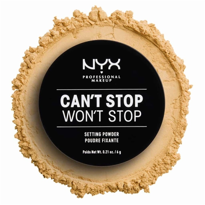 NYX PROF. MAKEUP Cant Stop Wont Stop Setting Powder - Banana i gruppen HELSE OG SKJØNNHET / Makeup / Makeup ansikt / Pudder hos TP E-commerce Nordic AB (A12361)