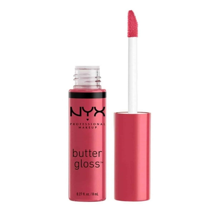 NYX PROF. MAKEUP Butter Lip Gloss - Strawberry Cheesecake i gruppen HELSE OG SKJØNNHET / Makeup / Lepper / Lipgloss / Plumper hos TP E-commerce Nordic AB (A12399)