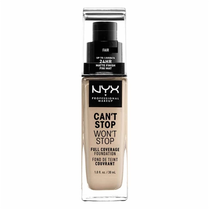 NYX PROF. MAKEUP Can\'t Stop Won\'t Stop Foundation - Fair i gruppen HELSE OG SKJØNNHET / Makeup / Makeup ansikt / Foundation hos TP E-commerce Nordic AB (A12413)