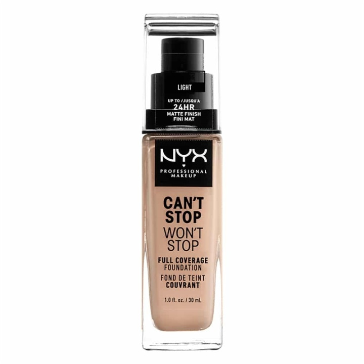 NYX PROF. MAKEUP Cant Stop Wont Stop Foundation - Light i gruppen HELSE OG SKJØNNHET / Makeup / Makeup ansikt / Foundation hos TP E-commerce Nordic AB (A12417)