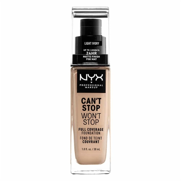 NYX PROF. MAKEUP Cant Stop Wont Stop Foundation - Light ivory i gruppen HELSE OG SKJØNNHET / Makeup / Makeup ansikt / Foundation hos TP E-commerce Nordic AB (A12420)