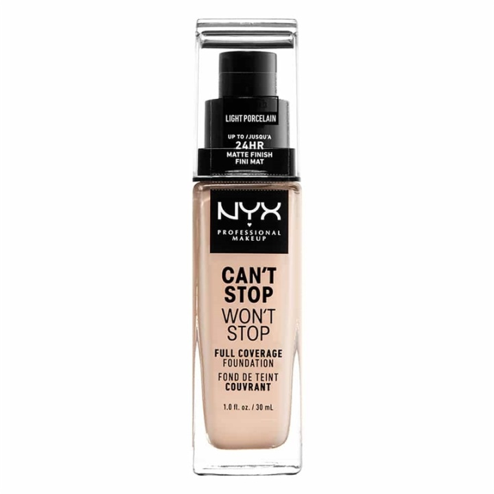 NYX PROF. MAKEUP Cant Stop Wont Stop Foundation - Light Porcelain i gruppen HELSE OG SKJØNNHET / Makeup / Makeup ansikt / Foundation hos TP E-commerce Nordic AB (A12421)