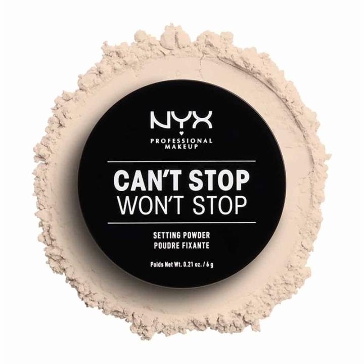 NYX PROF. MAKEUP Cant Stop Wont Stop Setting Powder - Light i gruppen HELSE OG SKJØNNHET / Makeup / Makeup ansikt / Pudder hos TP E-commerce Nordic AB (A12439)