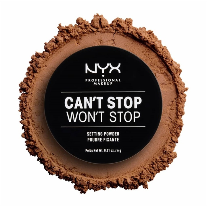 NYX PROF. MAKEUP Cant Stop Wont Stop Setting Powder - Medium/Deep i gruppen HELSE OG SKJØNNHET / Makeup / Makeup ansikt / Pudder hos TP E-commerce Nordic AB (A12443)