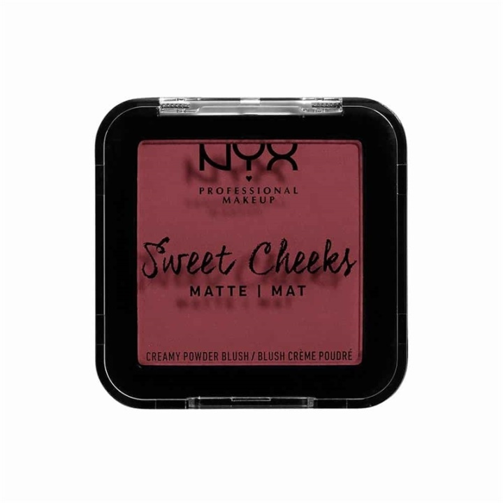 NYX PROF. MAKEUP Sweet Cheeks Creamy Matte Powder Blush - Bang Bang i gruppen HELSE OG SKJØNNHET / Makeup / Makeup ansikt / Rouge / Bronzer hos TP E-commerce Nordic AB (A12575)