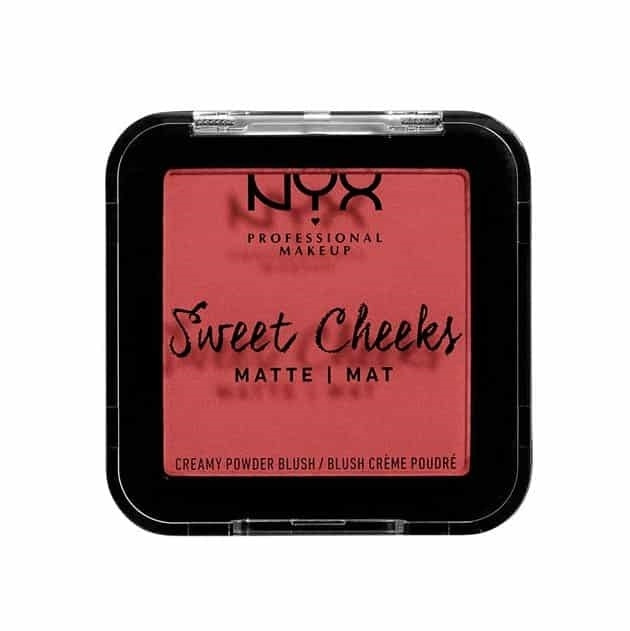 NYX PROF MAKEUP Sweet Cheeks Creamy Matte Powder Blush - Citrine Rose i gruppen HELSE OG SKJØNNHET / Makeup / Makeup ansikt / Rouge / Bronzer hos TP E-commerce Nordic AB (A12577)