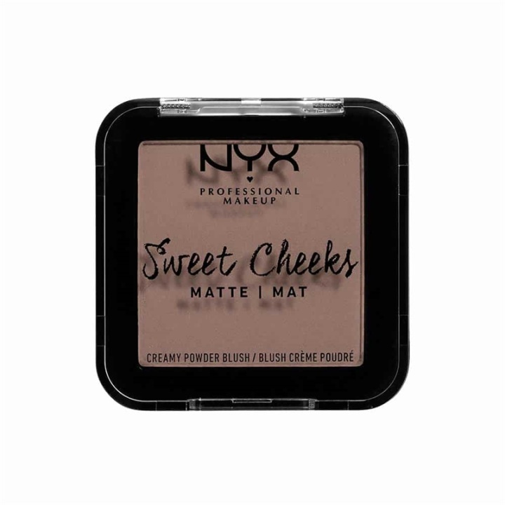 NYX PROF MAKEUP Sweet Cheeks Creamy Matte Powder Blush - So Taupe i gruppen HELSE OG SKJØNNHET / Makeup / Makeup ansikt / Rouge / Bronzer hos TP E-commerce Nordic AB (A12584)