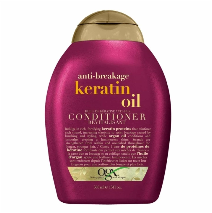 OGX Anti Breakage Keratin Oil Conditioner 385ml i gruppen HELSE OG SKJØNNHET / Hår & styling / Hårpleie / Balsam hos TP E-commerce Nordic AB (A12603)