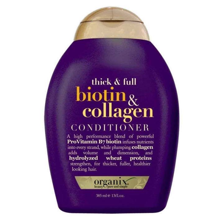 OGX Thick & Full Biotin & Collagen Conditioner 385 ml i gruppen HELSE OG SKJØNNHET / Hår & styling / Hårpleie / Balsam hos TP E-commerce Nordic AB (A12608)
