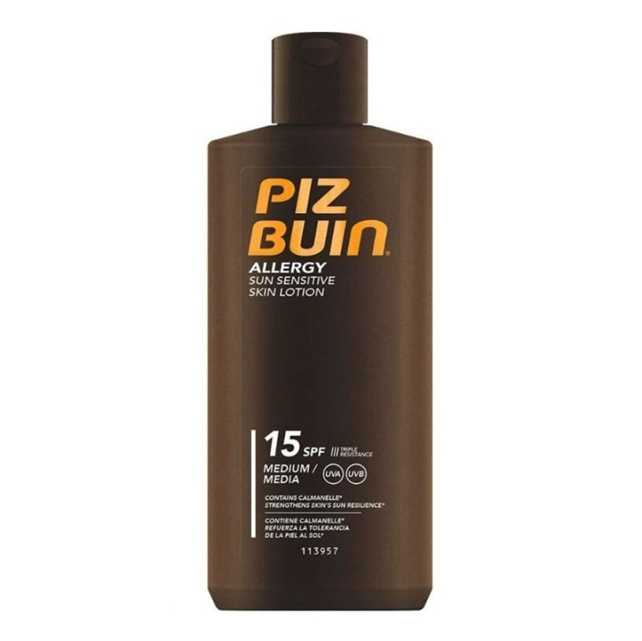 Piz Buin Allergy Sun Sensitive Skin Lotion SPF15 200ml i gruppen HELSE OG SKJØNNHET / Hudpleie / Soling / Solkrem hos TP E-commerce Nordic AB (A12739)