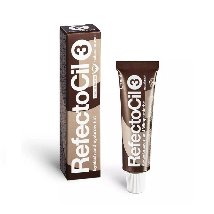 RefectoCil Øyenvippe- og øyenbrynfarge Brun nr. 3 - 15 ml i gruppen HELSE OG SKJØNNHET / Makeup / Øyne og øyebryn / Mascara hos TP E-commerce Nordic AB (A12835)