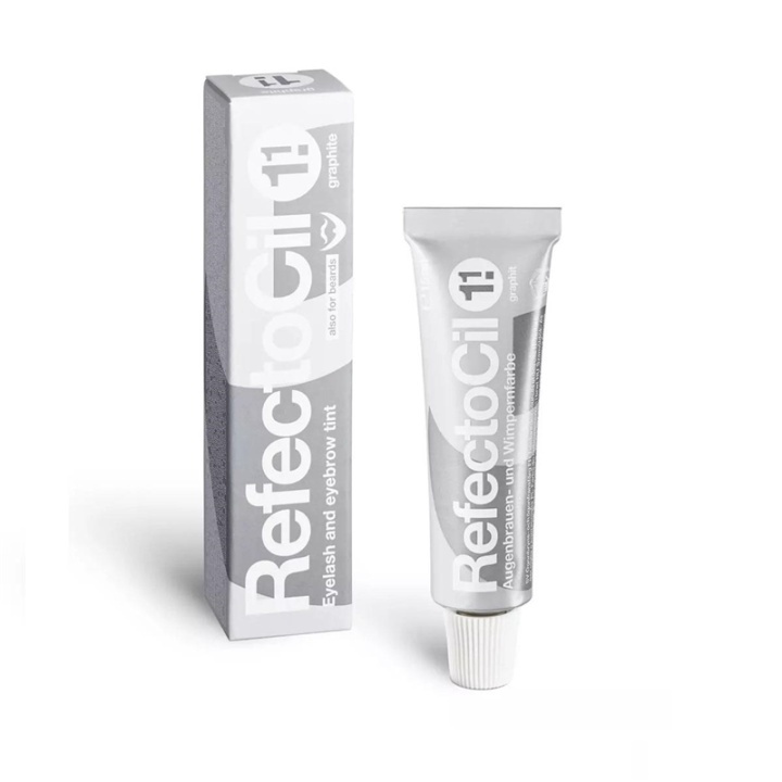 RefectoCil Øyenvippe- og øyenbrynfarge Graphite No. 1.1 - 15ml i gruppen HELSE OG SKJØNNHET / Makeup / Øyne og øyebryn / Mascara hos TP E-commerce Nordic AB (A12837)