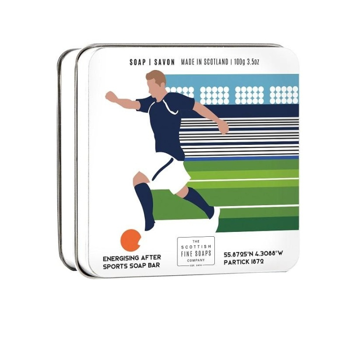 Scottish Fine Soaps Sports Soap Bar Football 100g i gruppen HELSE OG SKJØNNHET / Hår & styling / Skjeggpleie / Annen skjeggpleie hos TP E-commerce Nordic AB (A13060)