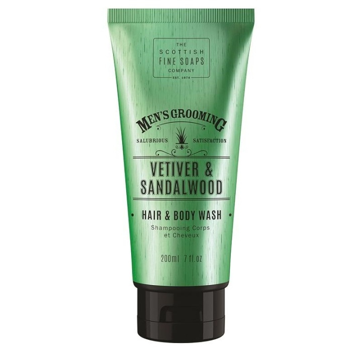 Scottish Fine Soaps Vetiver & Sandalwood Hair & Body Wash 200 ml i gruppen HELSE OG SKJØNNHET / Gavesett / Gavesett for ham hos TP E-commerce Nordic AB (A13078)