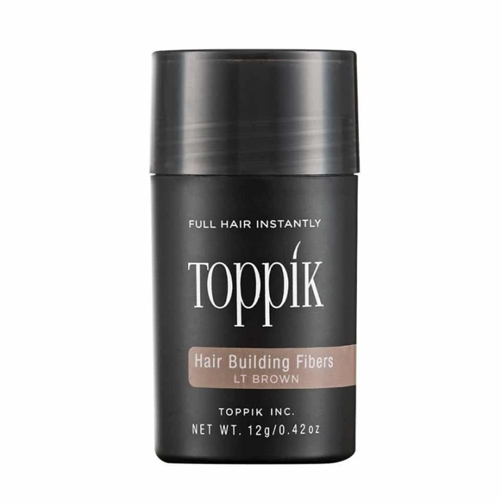 Toppik Hair Building Fibers Regular 12g - Light Brown i gruppen HELSE OG SKJØNNHET / Hår & styling / Hårstyling / Volumprodukter hos TP E-commerce Nordic AB (A13106)