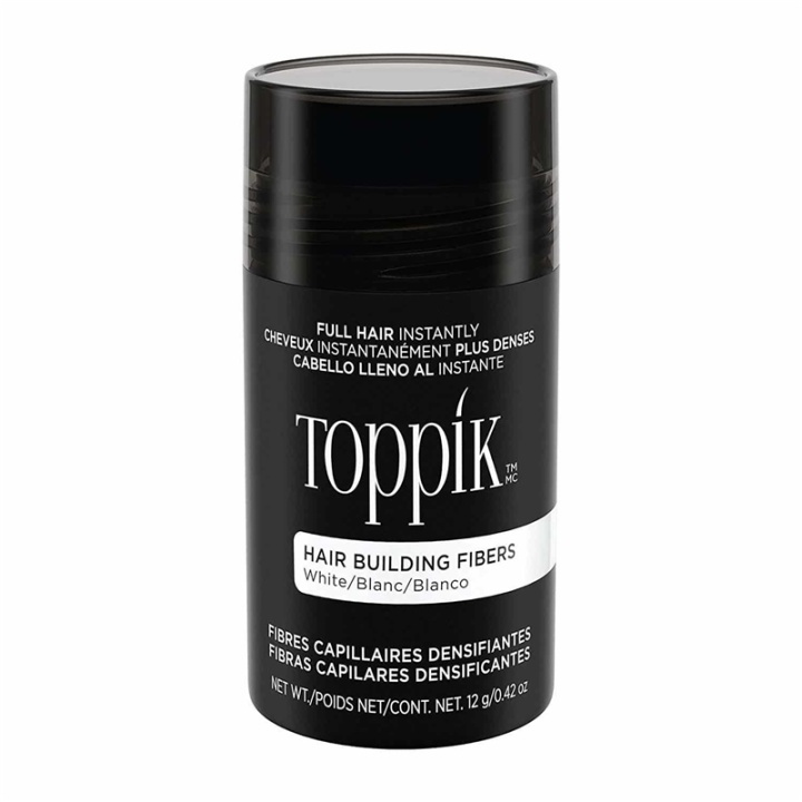 Toppik Hair Building Fibers Regular 12g - White i gruppen HELSE OG SKJØNNHET / Hår & styling / Hårstyling / Volumprodukter hos TP E-commerce Nordic AB (A13108)