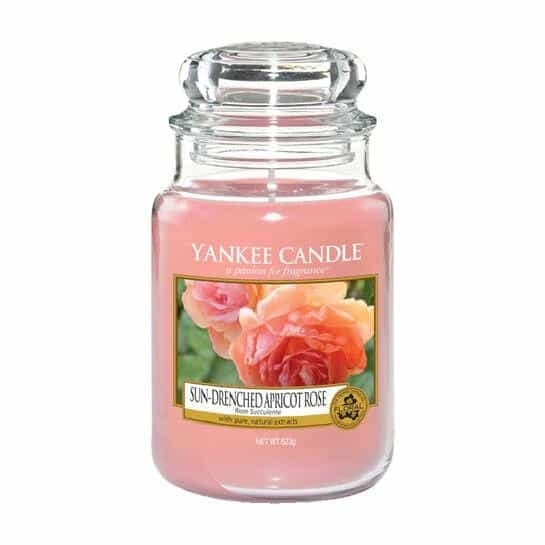 Yankee Candle Classic Large Jar Sun-Drenched Apricot Rose 623g i gruppen HELSE OG SKJØNNHET / Duft og parfyme / Andre dufter / Duftlys hos TP E-commerce Nordic AB (A13266)