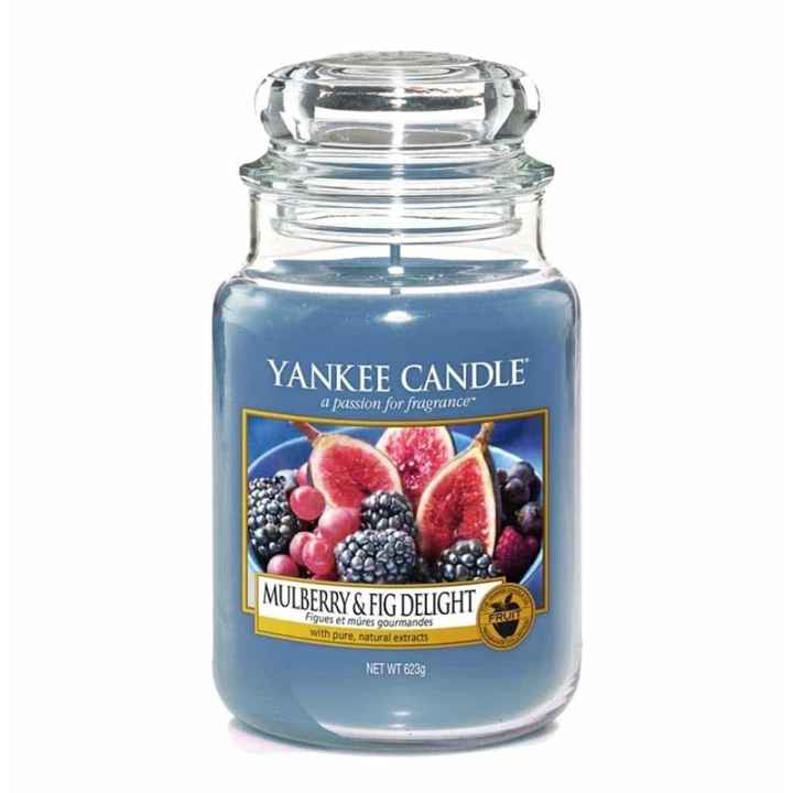 Yankee Candle Classic Large Mulberry & Fig Delight 623g i gruppen HELSE OG SKJØNNHET / Duft og parfyme / Andre dufter / Duftlys hos TP E-commerce Nordic AB (A13270)