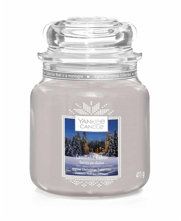 Yankee Candle Classic Medium Jar Candlelit Cabin 411g i gruppen HELSE OG SKJØNNHET / Duft og parfyme / Andre dufter / Duftlys hos TP E-commerce Nordic AB (A13280)