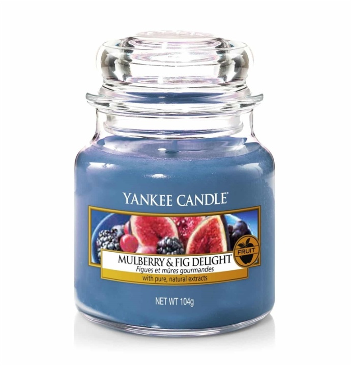 Yankee Candle Classic Small Jar Mulberry & Fig Delight 104g i gruppen HELSE OG SKJØNNHET / Duft og parfyme / Andre dufter / Duftlys hos TP E-commerce Nordic AB (A13313)