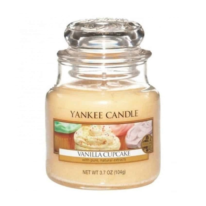 Yankee Candle Classic Small Jar Vanilla Cupcake 104g i gruppen HELSE OG SKJØNNHET / Duft og parfyme / Andre dufter / Duftlys hos TP E-commerce Nordic AB (A13321)