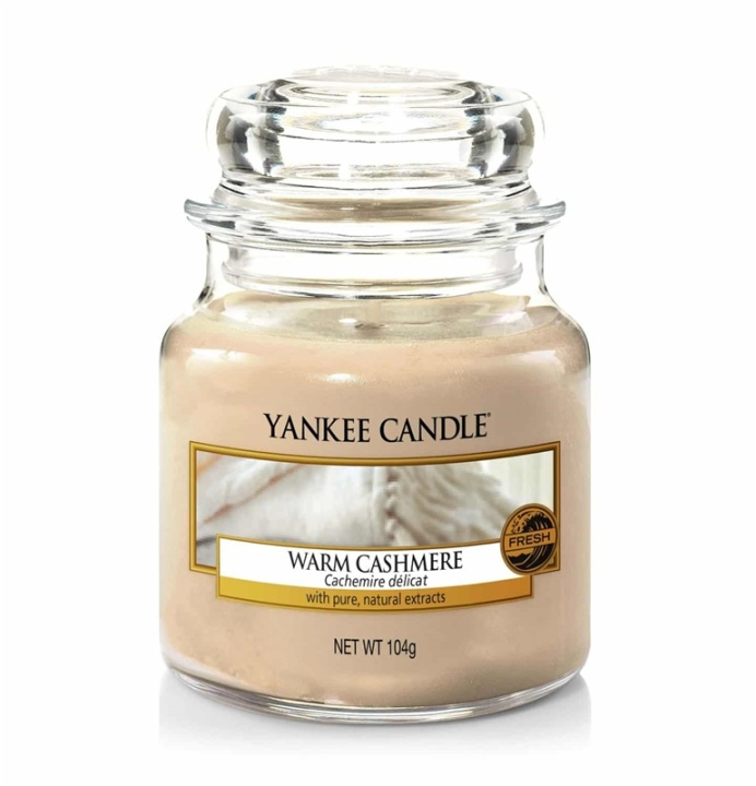 Yankee Candle Classic Small Jar Warm Cashmere 104g i gruppen HELSE OG SKJØNNHET / Duft og parfyme / Andre dufter / Duftlys hos TP E-commerce Nordic AB (A13323)