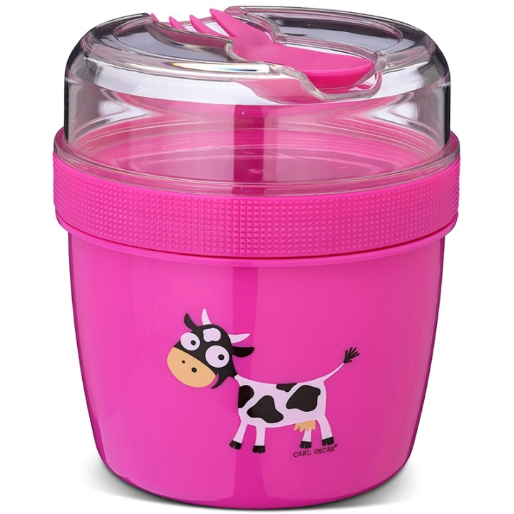 Carl Oscar N\'ice Cup - Matboks med kjøleskive Cerise i gruppen LEKER, BARN OG BABY / Spise & drikke / Barneserviser hos TP E-commerce Nordic AB (A13376)