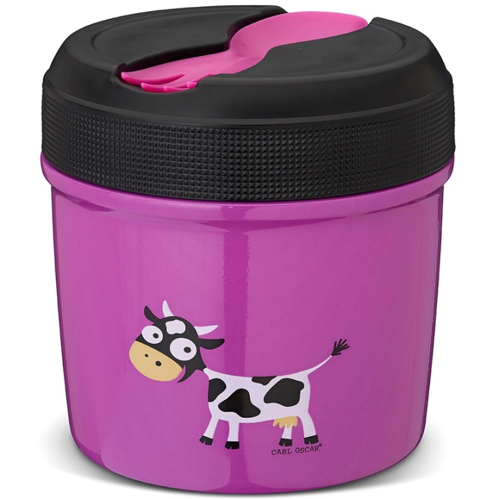 Carl Oscar TEMP LunchJar Food Mash 0,5L Cerise i gruppen SPORT, FRITID & HOBBY / Friluftsliv / Termoser og flasker hos TP E-commerce Nordic AB (A13384)
