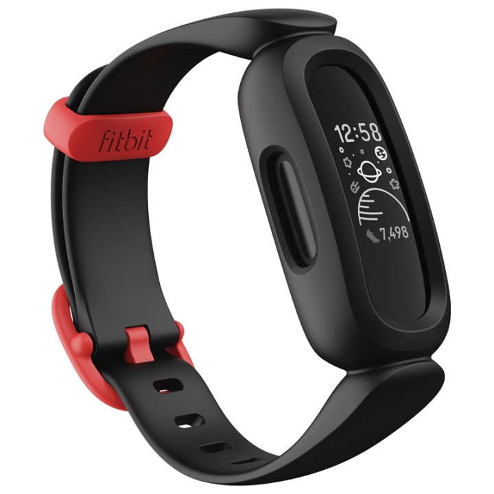 Fitbit Ace 3, Svart/Rød i gruppen SPORT, FRITID & HOBBY / Smartwatch og Aktivitetsmålere / Aktivitetsmålere hos TP E-commerce Nordic AB (A13647)