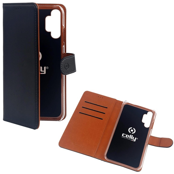 Celly Wallet Case Galaxy A32 5G / A3 i gruppen SMARTTELEFON & NETTBRETT / Mobilbeskyttelse / Samsung hos TP E-commerce Nordic AB (A13768)