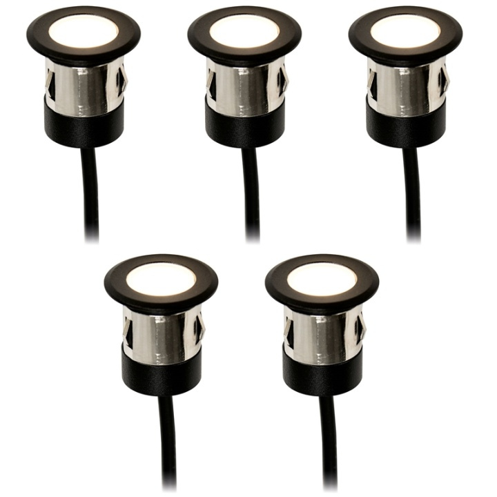 LightsOn Orion innfelt spot 5 stk Svart i gruppen HJEM, HUS OG HAGE / El og belysning / Utendørsbelysning / Hagebelysning hos TP E-commerce Nordic AB (A13786)