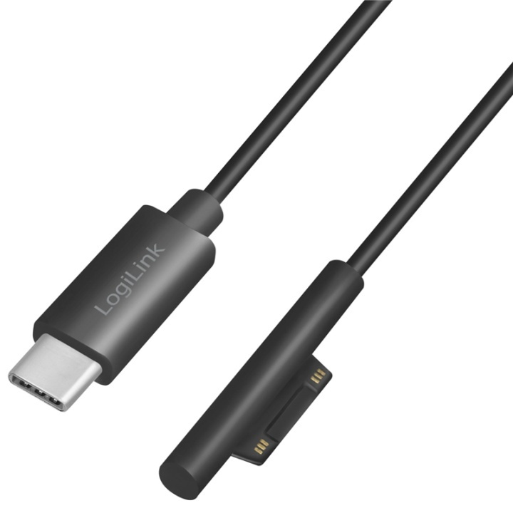 LogiLink USB-C USB 3.2 Gen 1 ladekabel Microsoft Surface 60W 1,8 m i gruppen Datautstyr / Kabler og adaptere / USB / USB-C hos TP E-commerce Nordic AB (A13794)