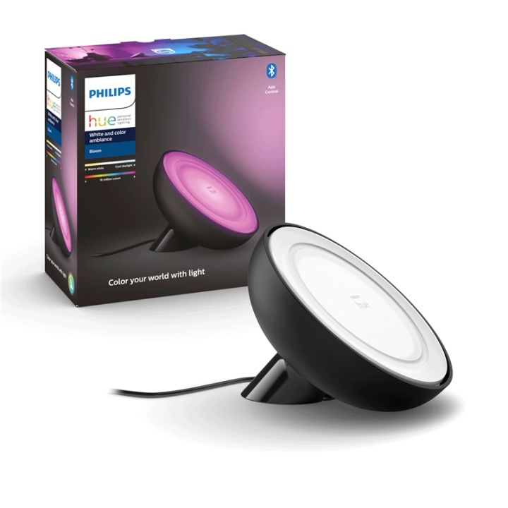 Philips Hue Bloom Colour bordlampe Sva i gruppen Elektronikk / Lys / Bordlamper hos TP E-commerce Nordic AB (A13820)