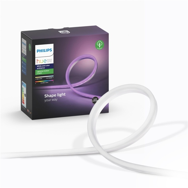 Philips Hue Lightstrip utendørs 2 meter hvit og farge Ambianc i gruppen HJEM, HUS OG HAGE / Smarthus / Smart belysning hos TP E-commerce Nordic AB (A13837)