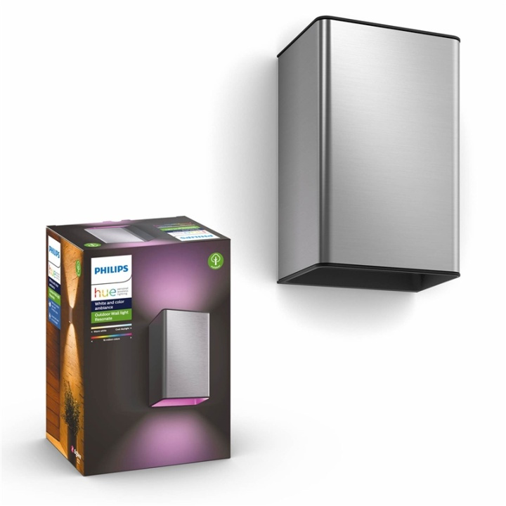 Philips Hue Resonate Vegglampe Inox Wh i gruppen HJEM, HUS OG HAGE / Smarthus / Smart belysning hos TP E-commerce Nordic AB (A13848)