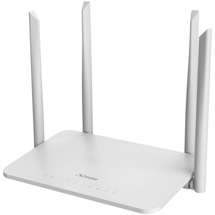 Strong Dual Band Wifi-ruter 1200Mbit 4x Gigabit LAN i gruppen Datautstyr / Nettverk / Routere hos TP E-commerce Nordic AB (A13869)