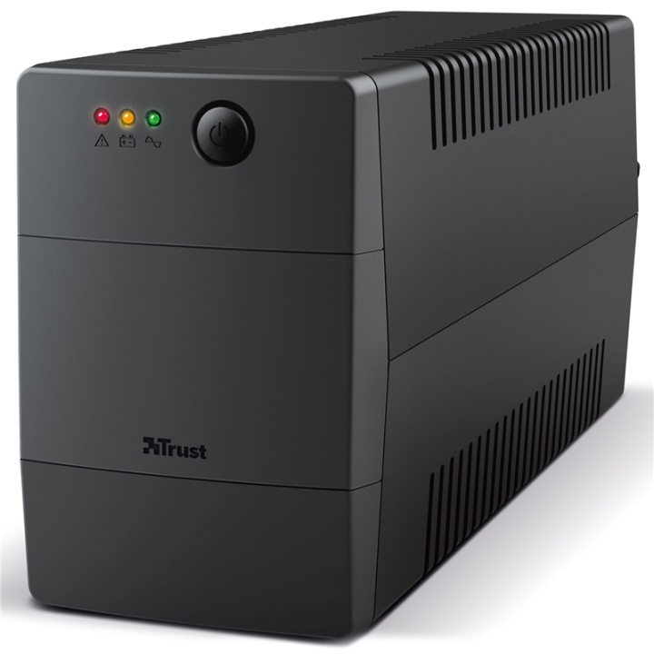 Trust Paxxon 800VA UPS med 2 x Schuko-uttak i gruppen Datautstyr / UPS avbruddsfri strømforsyning hos TP E-commerce Nordic AB (A13882)