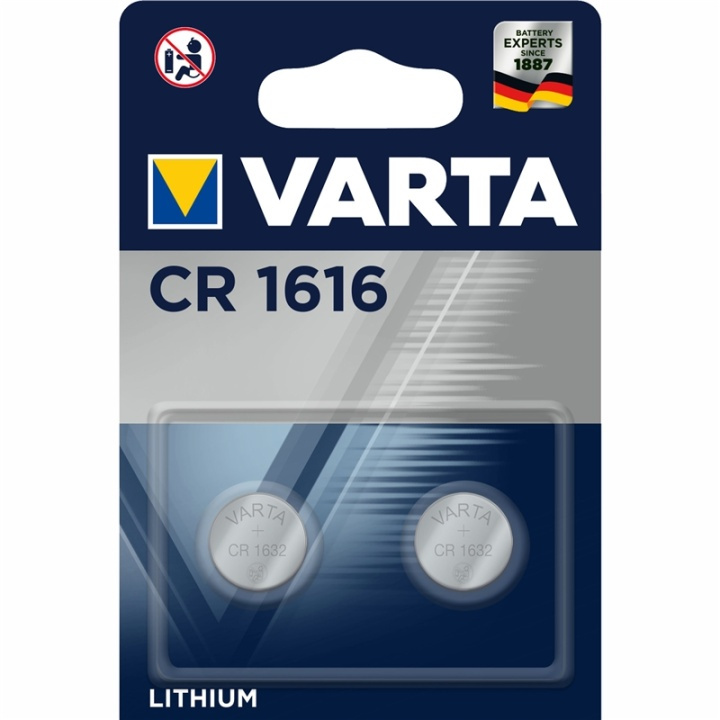 Varta CR1616 3V litium knappcellebatteri i gruppen Elektronikk / Batterier & Ladere / Batterier / knappcelle hos TP E-commerce Nordic AB (A13885)