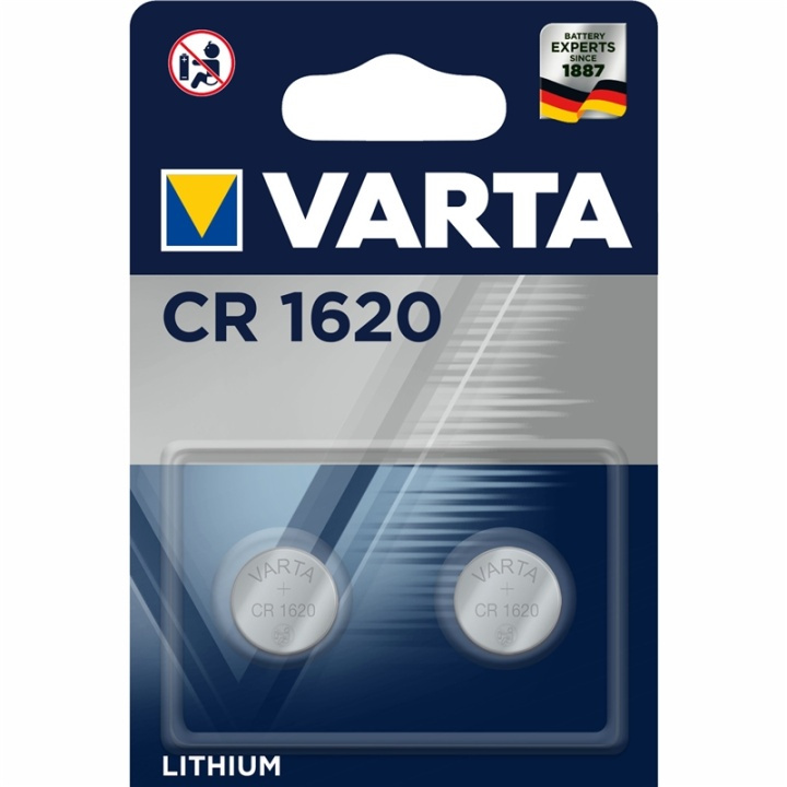 Varta CR1620 3V litium knappcellebatteri i gruppen Elektronikk / Batterier & Ladere / Batterier / knappcelle hos TP E-commerce Nordic AB (A13886)