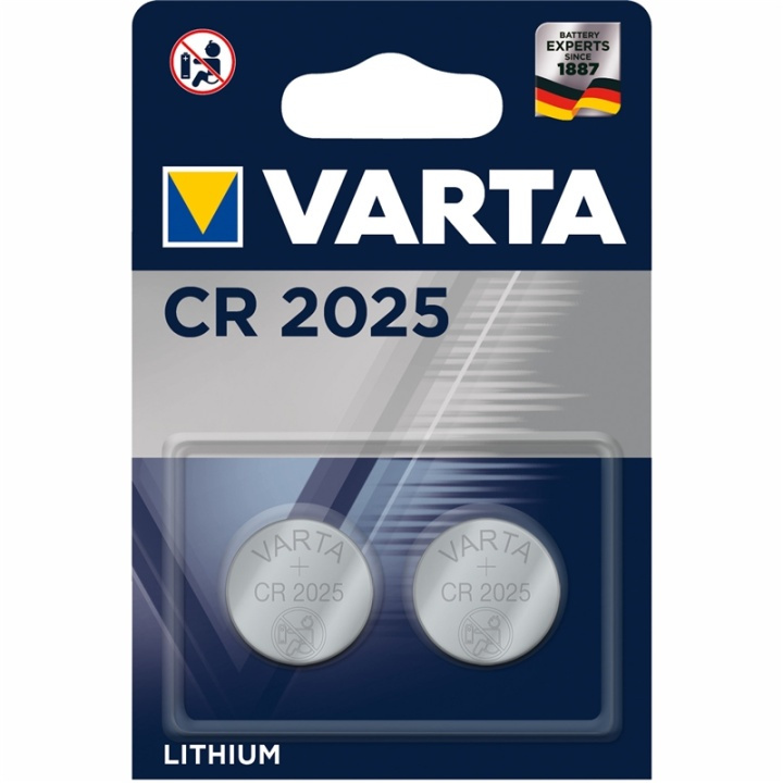 Varta CR2025 3V litium knappcellebatteri i gruppen Elektronikk / Batterier & Ladere / Batterier / knappcelle hos TP E-commerce Nordic AB (A13888)