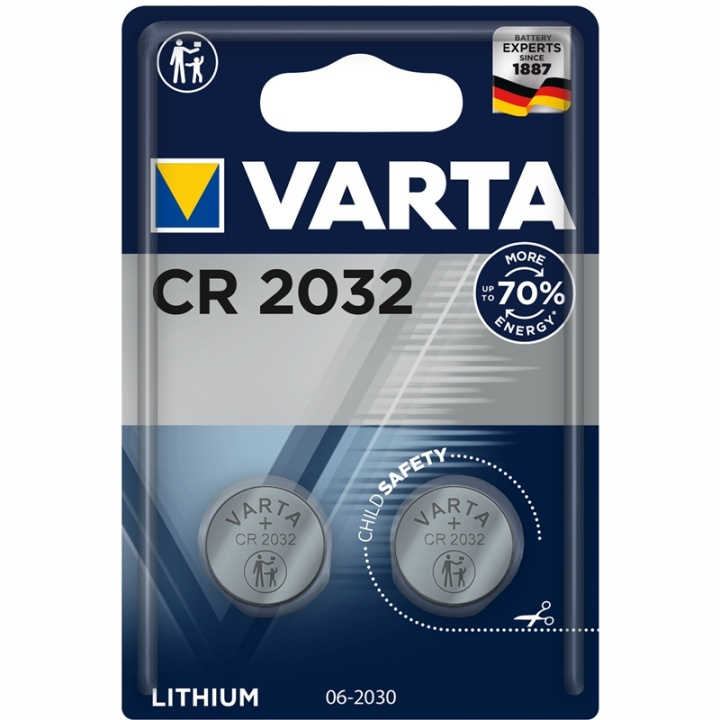 Varta CR2032 3V Lithium Knappcellsba i gruppen Elektronikk / Batterier & Ladere / Batterier / knappcelle hos TP E-commerce Nordic AB (A13890)