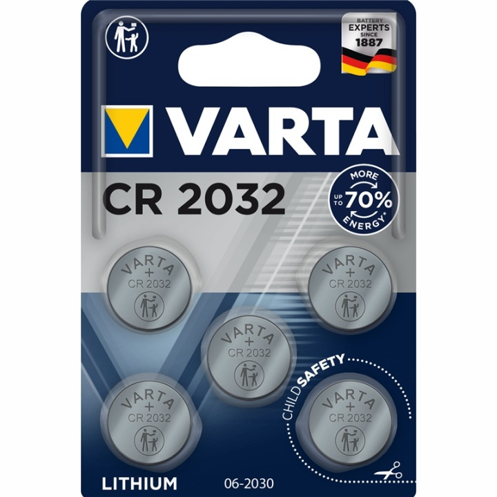 Varta CR2032 3V litium knappcellebatterier i gruppen Elektronikk / Batterier & Ladere / Batterier / knappcelle hos TP E-commerce Nordic AB (A13891)