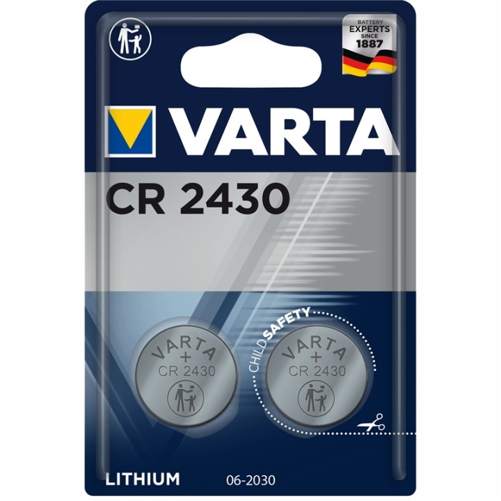 Varta CR2430 3V litium knappcellebatteri i gruppen Elektronikk / Batterier & Ladere / Batterier / knappcelle hos TP E-commerce Nordic AB (A13892)